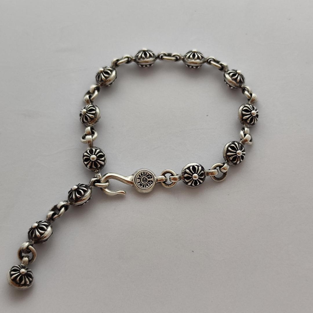 CHROME HEARTS クロムハーツ#1クロスボールブレスレット SV925