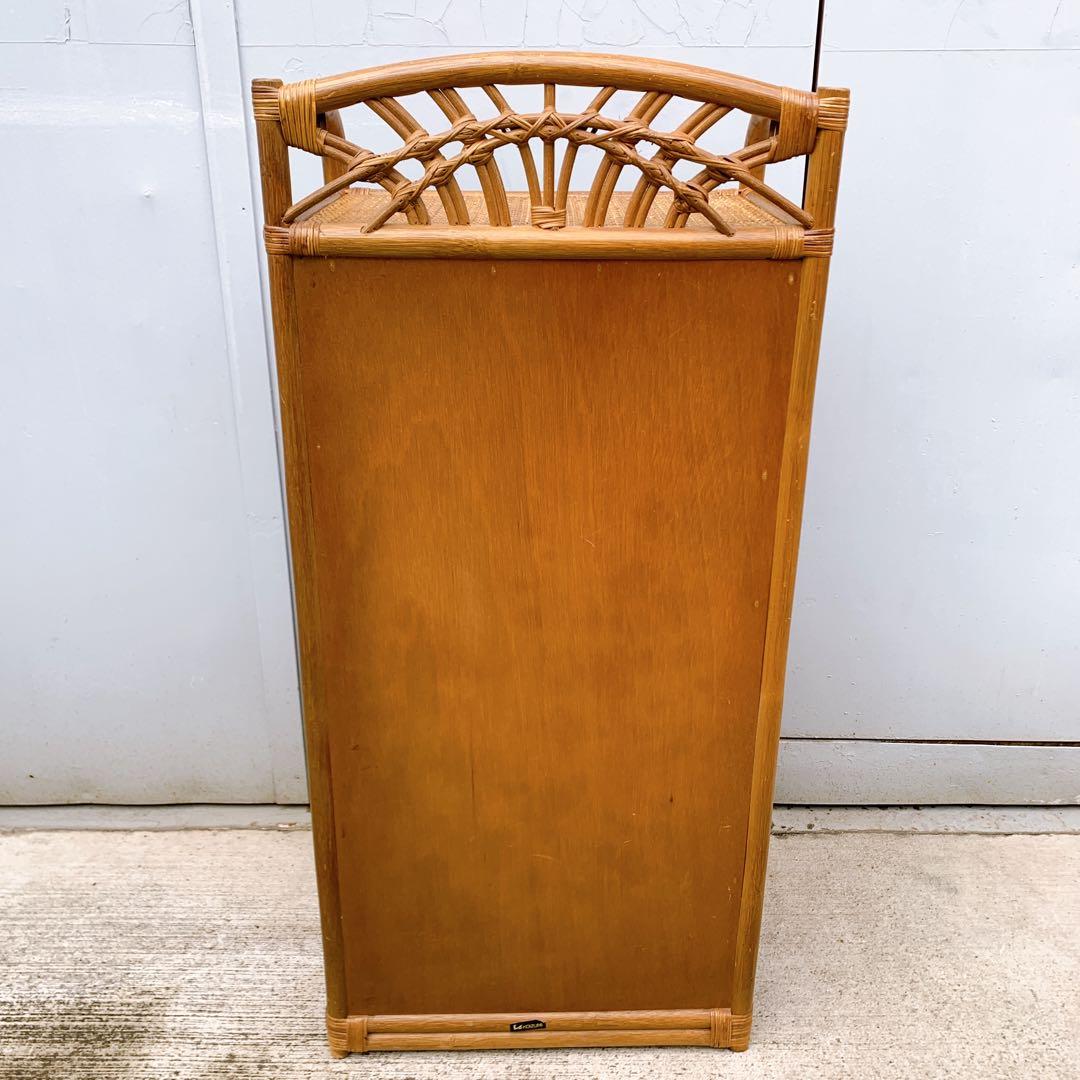 【送料込】KOIZUMI ラタン家具 籐 ラタン チェスト 飾り棚 収納タンス