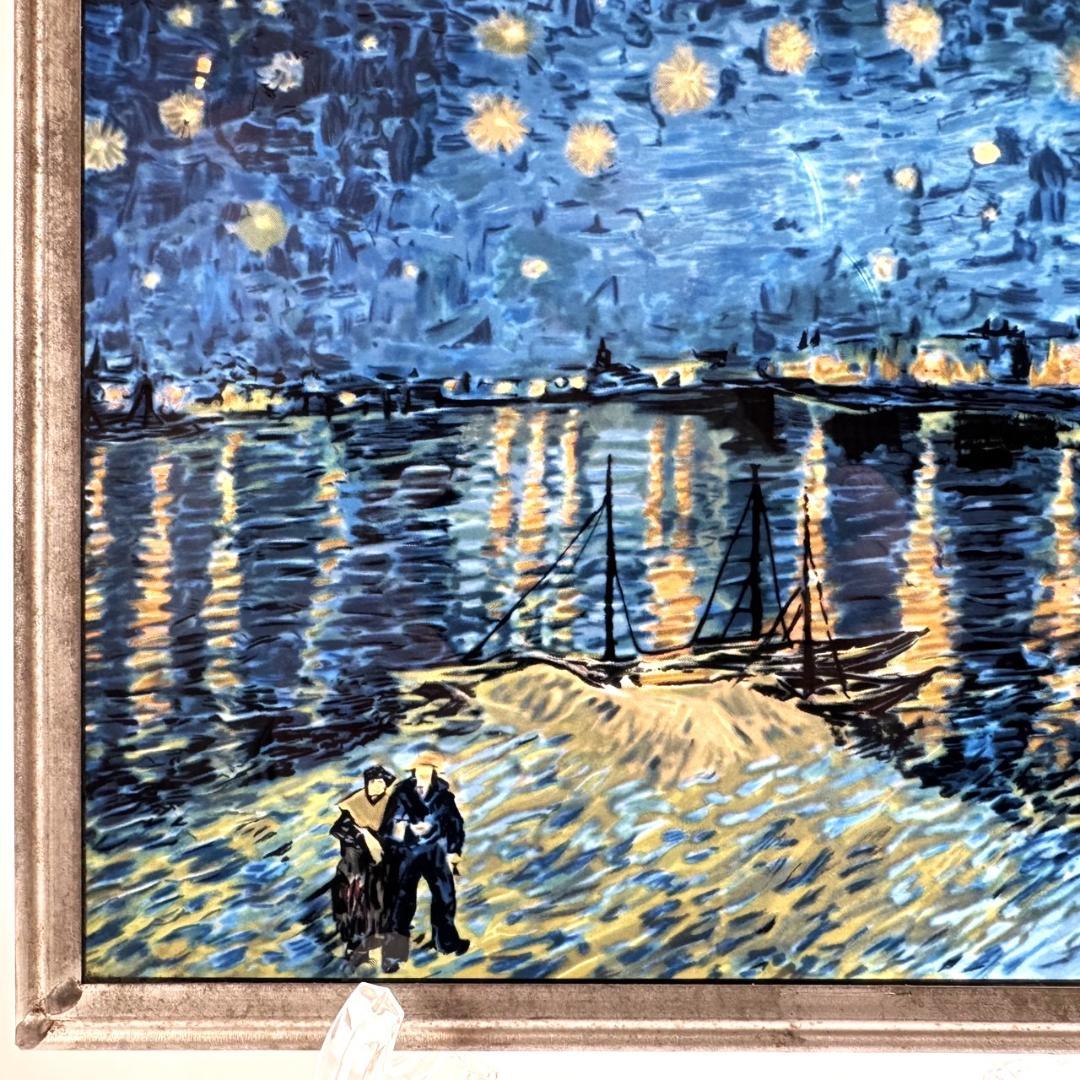 フィンセント・ファン・ゴッホ ステンドグラス ローヌ川の星月夜