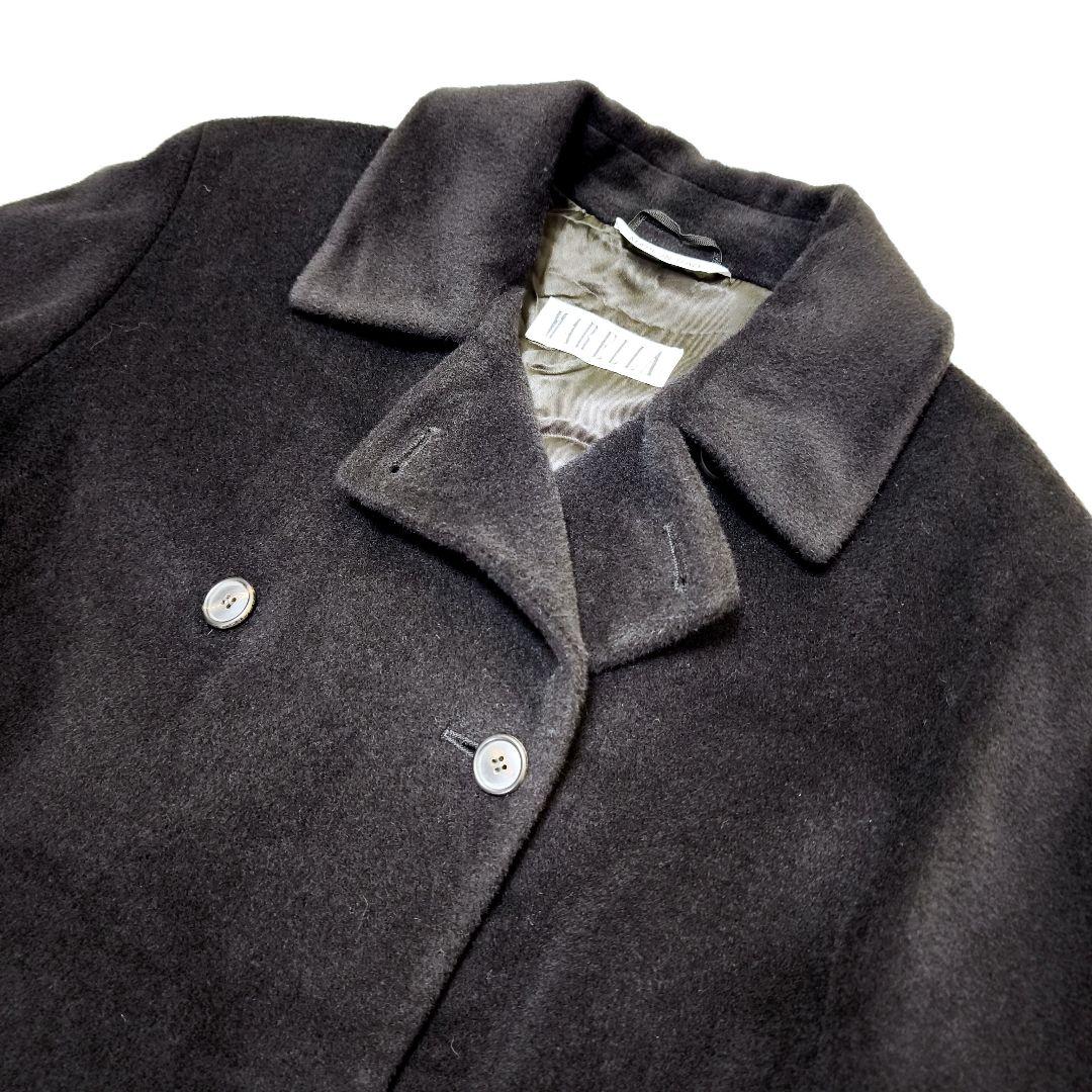 極美品MARELLAマレーラ カシミヤ混 ダブルブレスト ロングチェスター