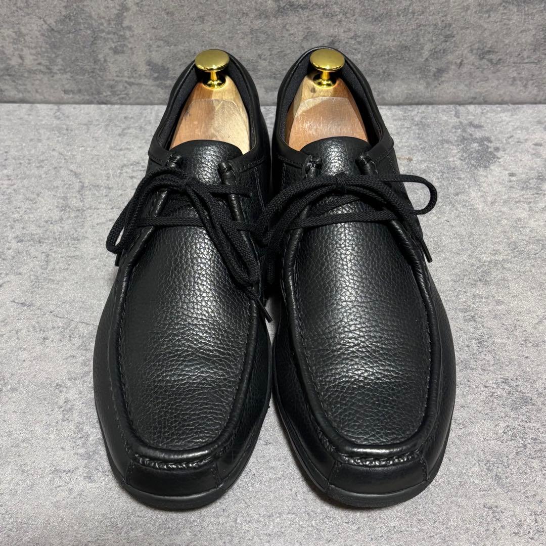 未使用級 リーガルウォーカー レザースニーカー シボ革 ブラック 高級