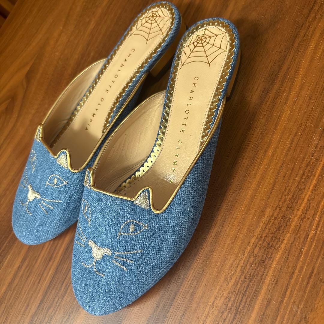 【未使用】Charlotte Olympia KITTY フラット　サンダル