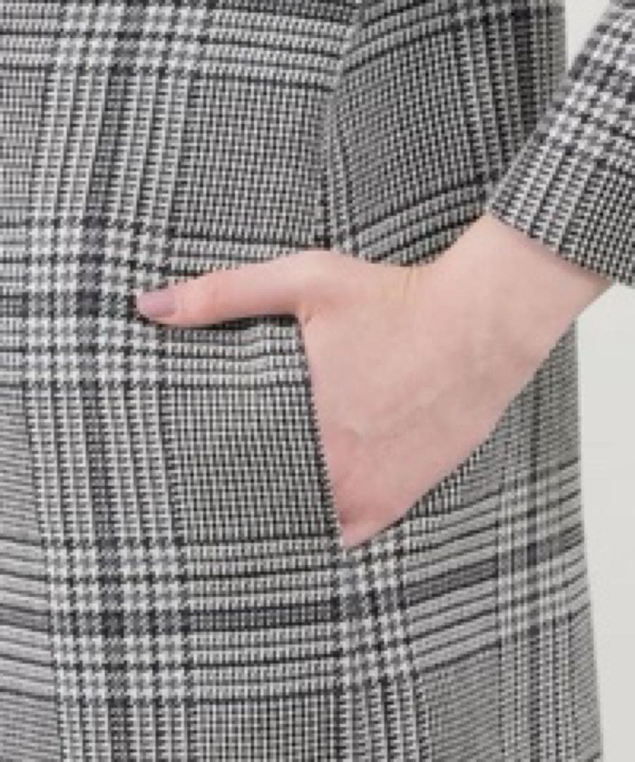 ① 値下マッキントッシュフィロソフィー襟付きグリッターボタニーワンピース新品38