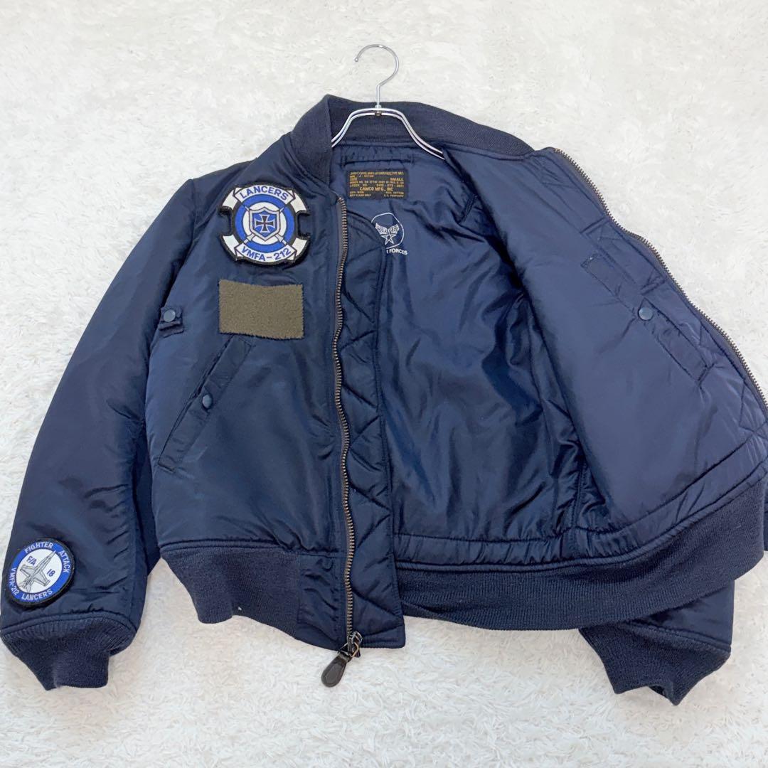 CAMCOフライトジャケットMA1米軍アメカジ 古着ワッペン付 グランジ Y2K