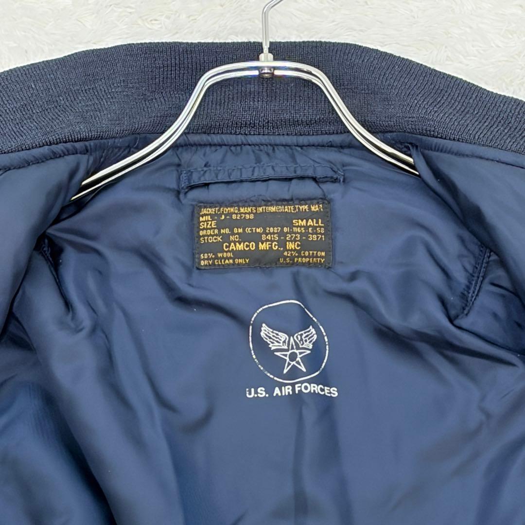CAMCOフライトジャケットMA1米軍アメカジ 古着ワッペン付 グランジ Y2K