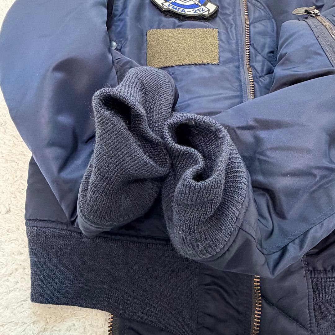 CAMCOフライトジャケットMA1米軍アメカジ 古着ワッペン付 グランジ Y2K