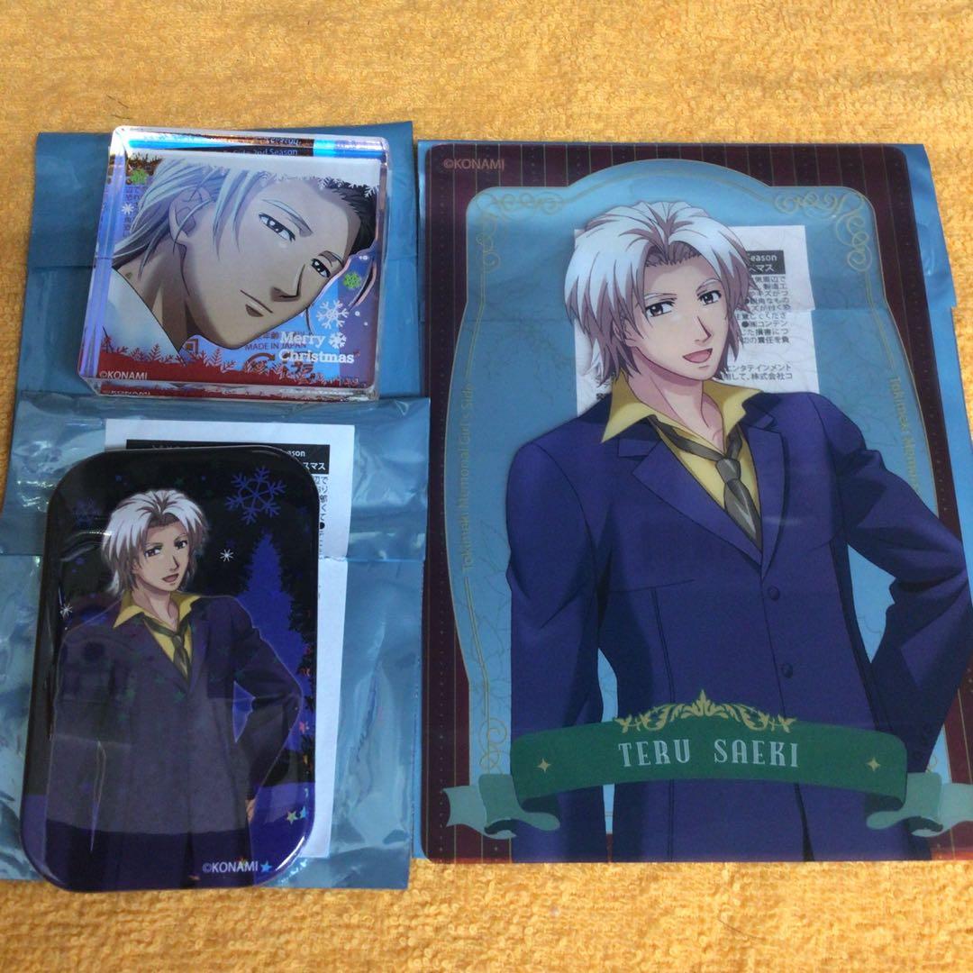 佐伯瑛 ときメモGS2 クリスマス 缶バッジ アクリルキューブ ブロマイド