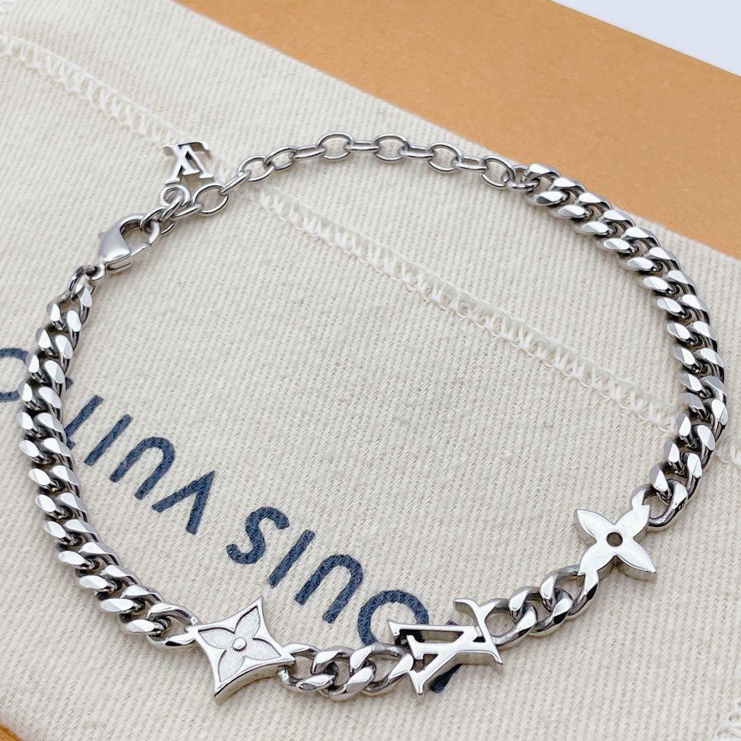 LOUIS VUITTON ブレスレット　ブラスレ　ロウ　チェーン　モノグラム