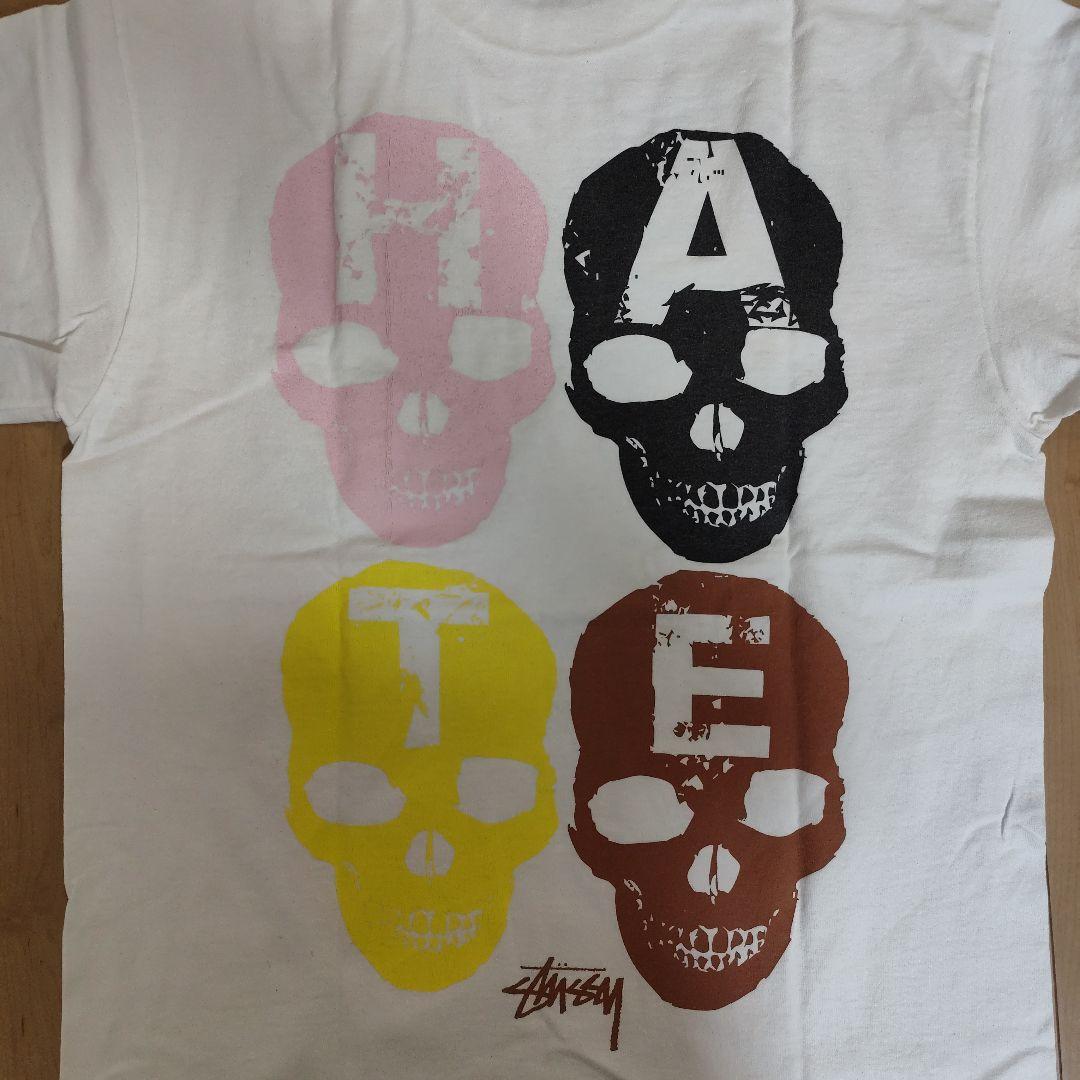 最終価格】Stussy LOVE HATE Tシャツ M - メルカリ