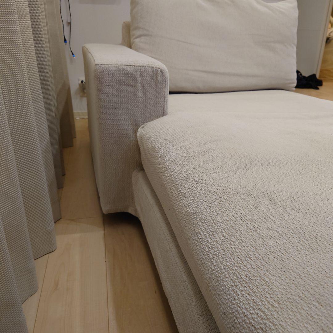 最終【送料込み】KEYUCA　カウチソファ　ベージュ