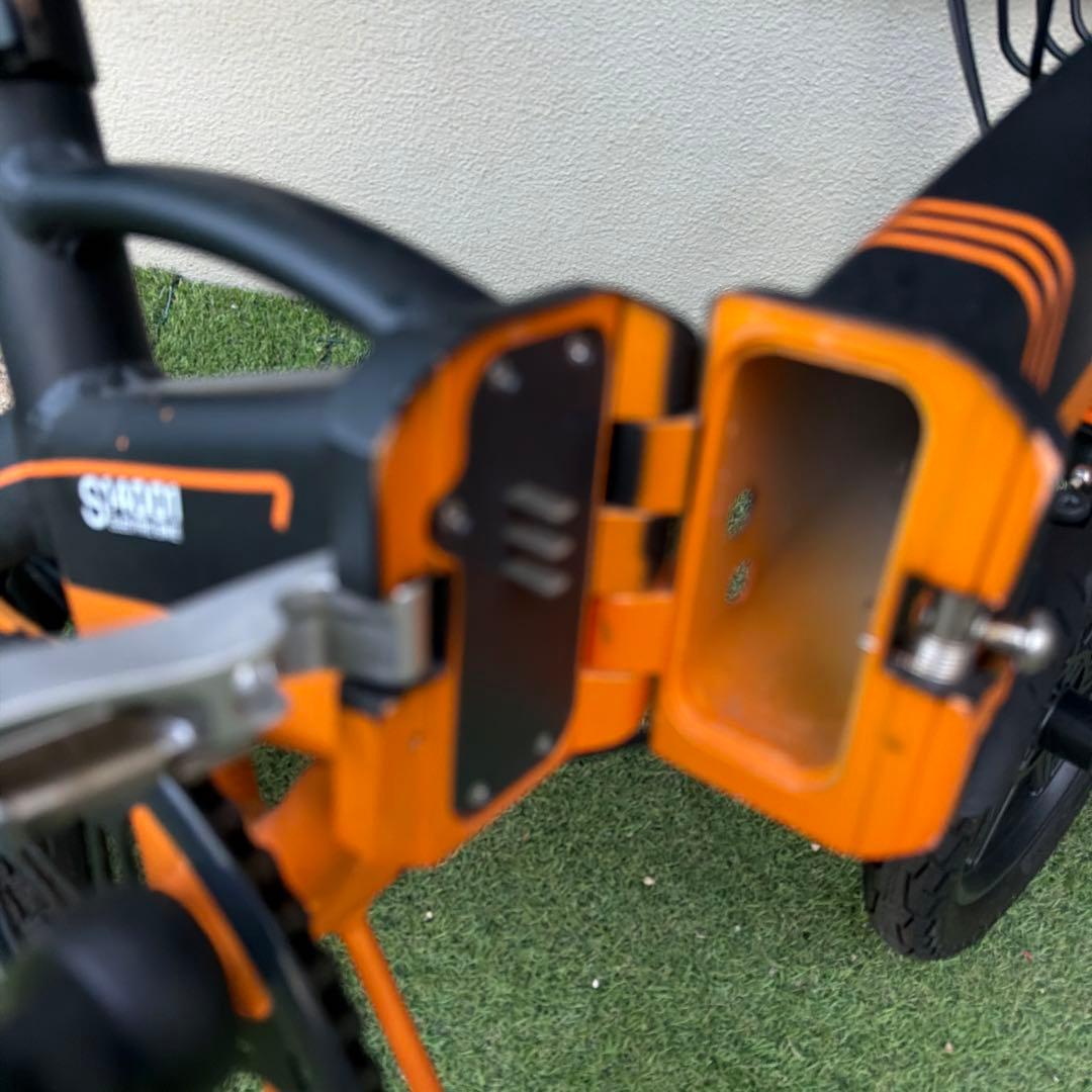 大阪発　ジャンクFLYFISH 電動アシスト自転車 オレンジ　引取り限定