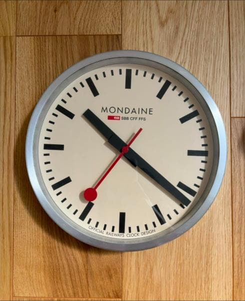 た*4様 MONDAINE モンディーン 掛け時計 25cm スイス国鉄公式 - メルカリ