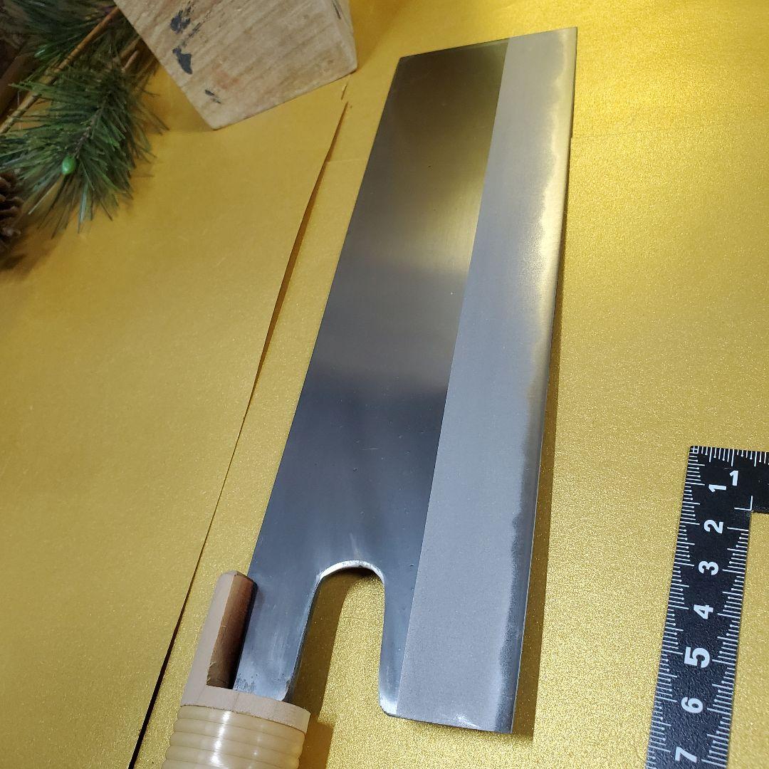 新品未使用保管品 両刃麺切包丁、菜切包丁 砥石　3品セット