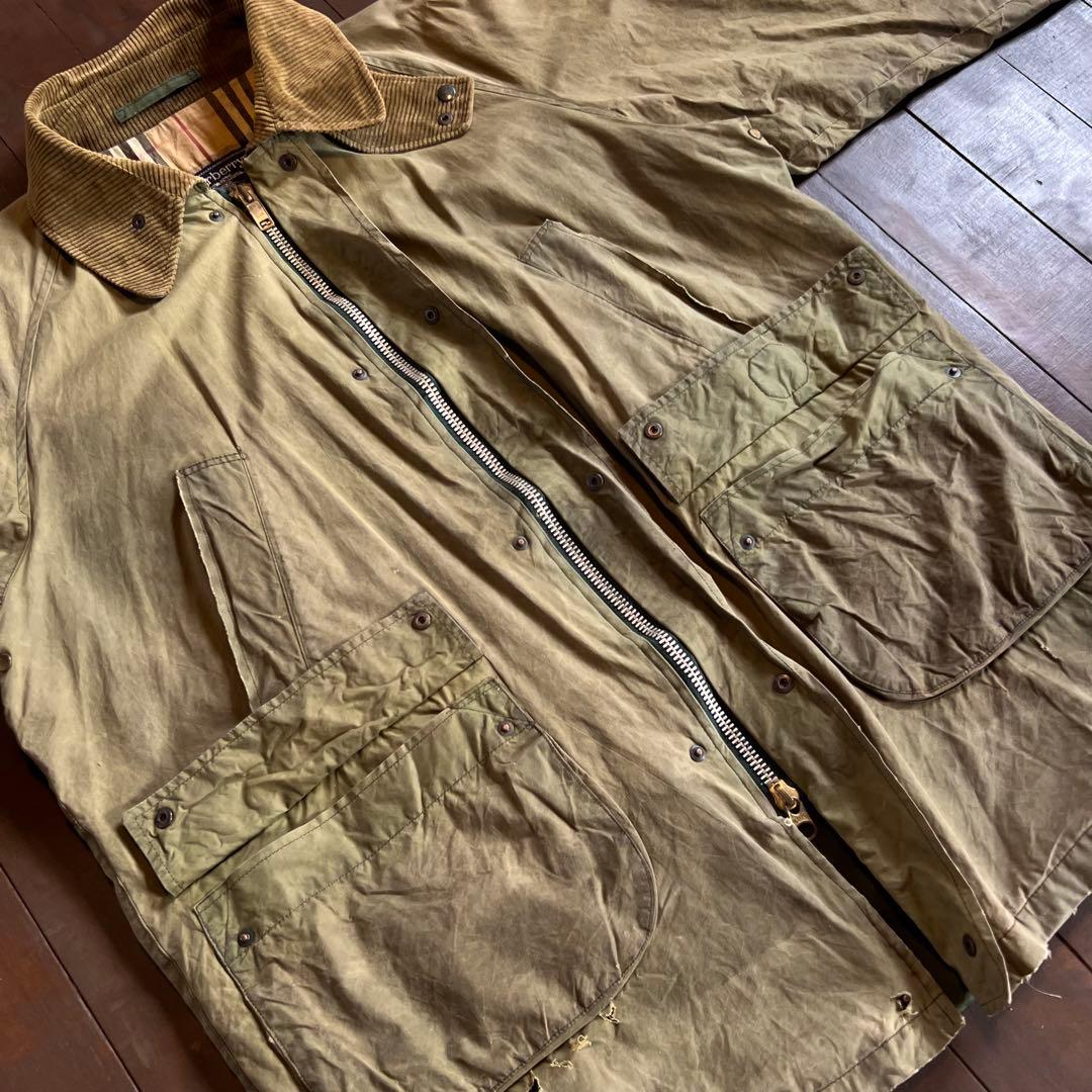 【Burberrys バーバリーズ】 ヴィンテージオイルドジャケット バブアー