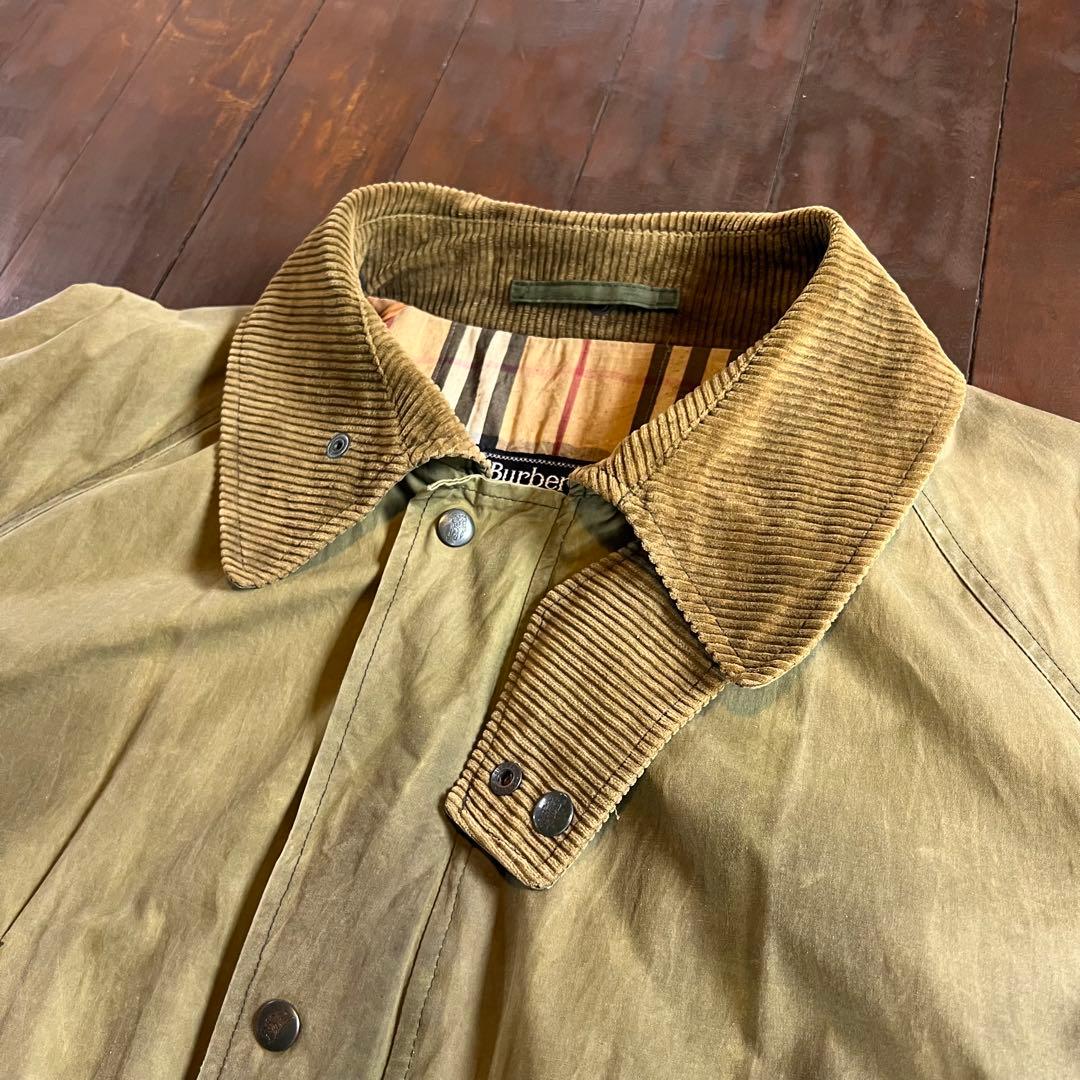 【Burberrys バーバリーズ】 ヴィンテージオイルドジャケット バブアー