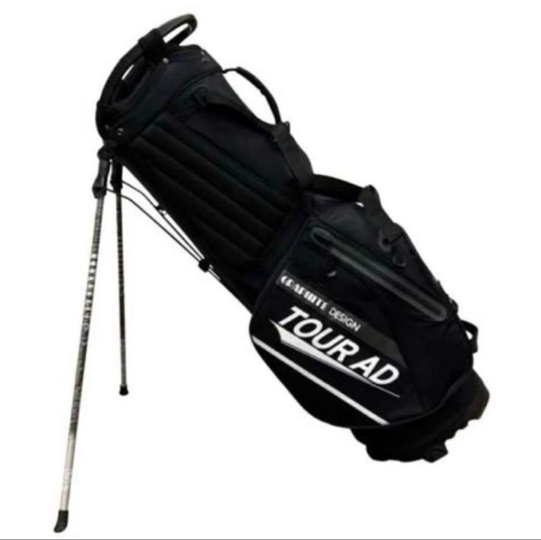 グラファイトデザインキャディーバック　黒　2023年モデル　プロ支給品