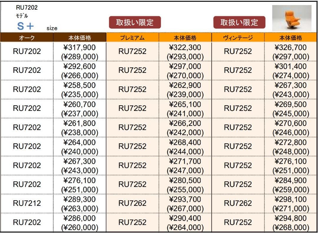 RU7252 カリモク ザ・ファースト S+サイズ THE FIRST ソファ