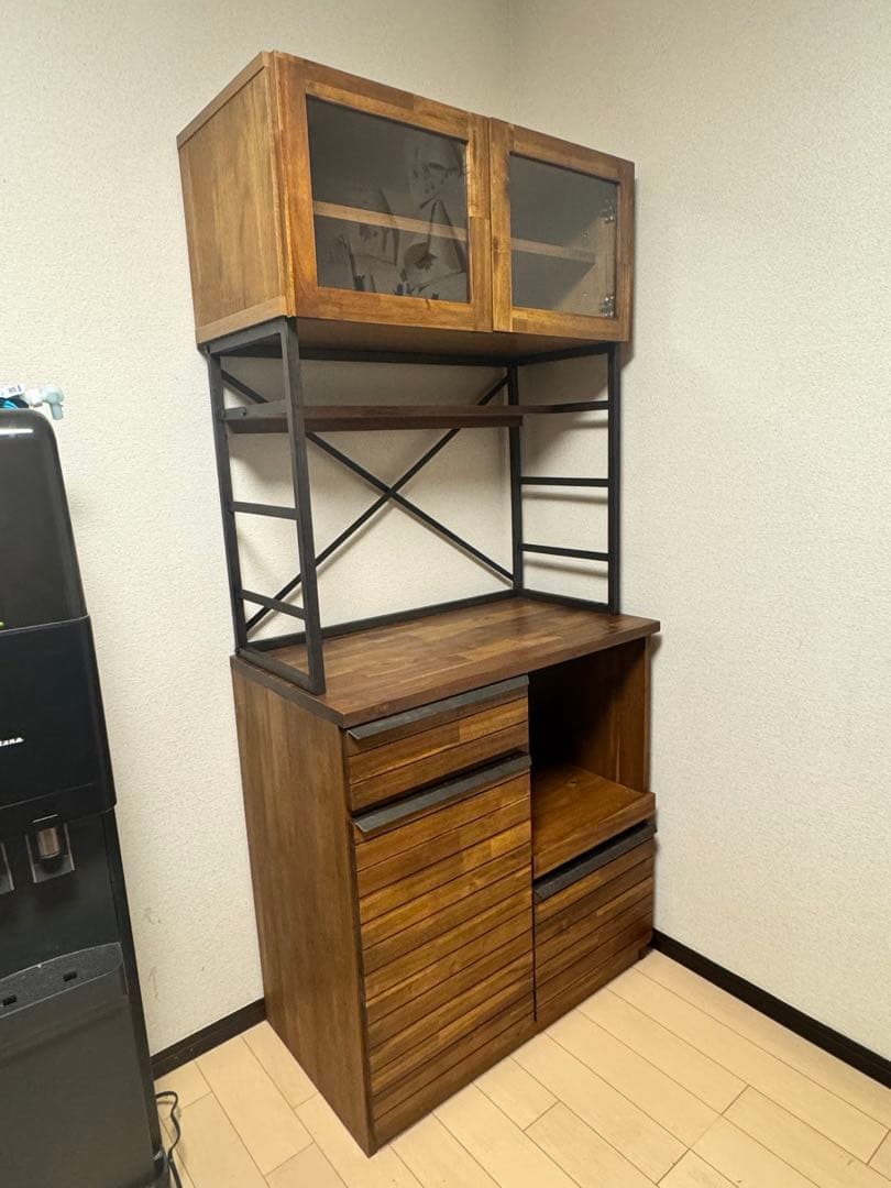 【ミミ】キッチンカウンター ブラウン 木製