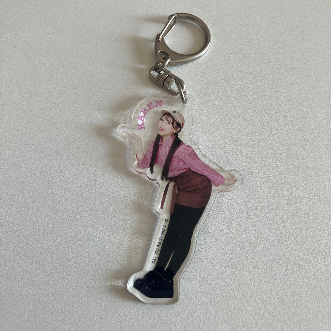 松本かれん カフェ アクリルキーホルダー アクキー fruits zipper
