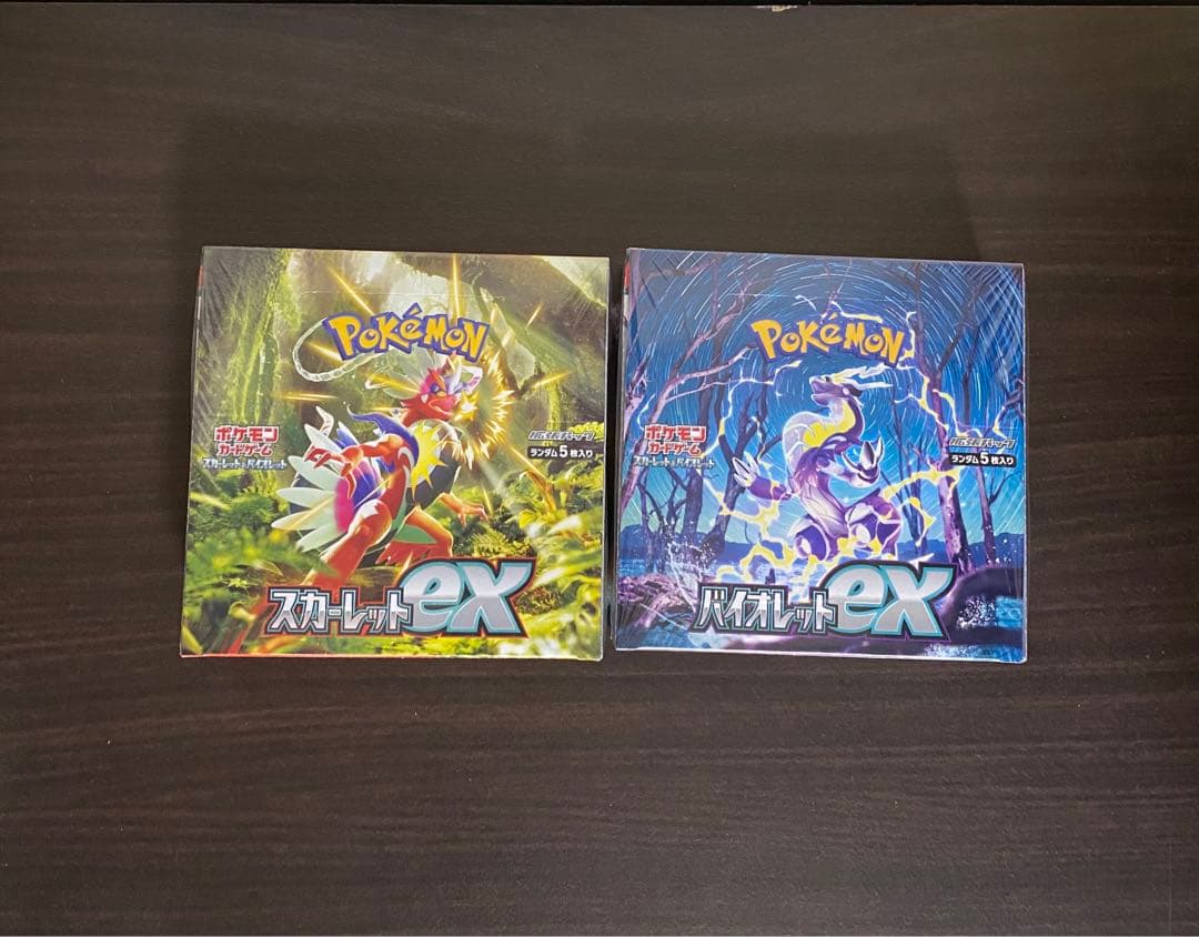 ポケモンカードbox スカーレットex.バイオレットexシュリンク付き各