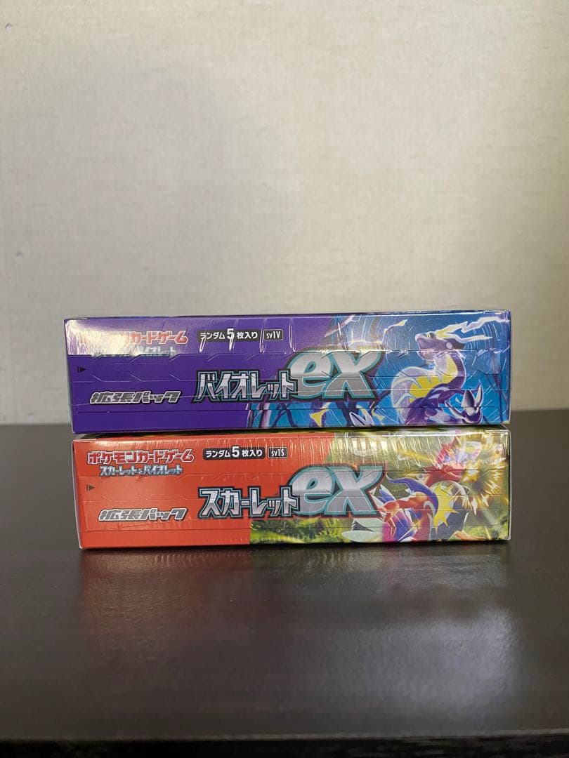 ポケモンカードbox スカーレットex.バイオレットexシュリンク付き各
