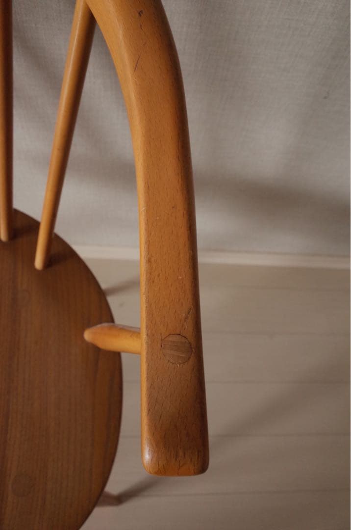 アーコールERCOLスモーカーズチェア/カウホーンチェア/英国アンティークチェア