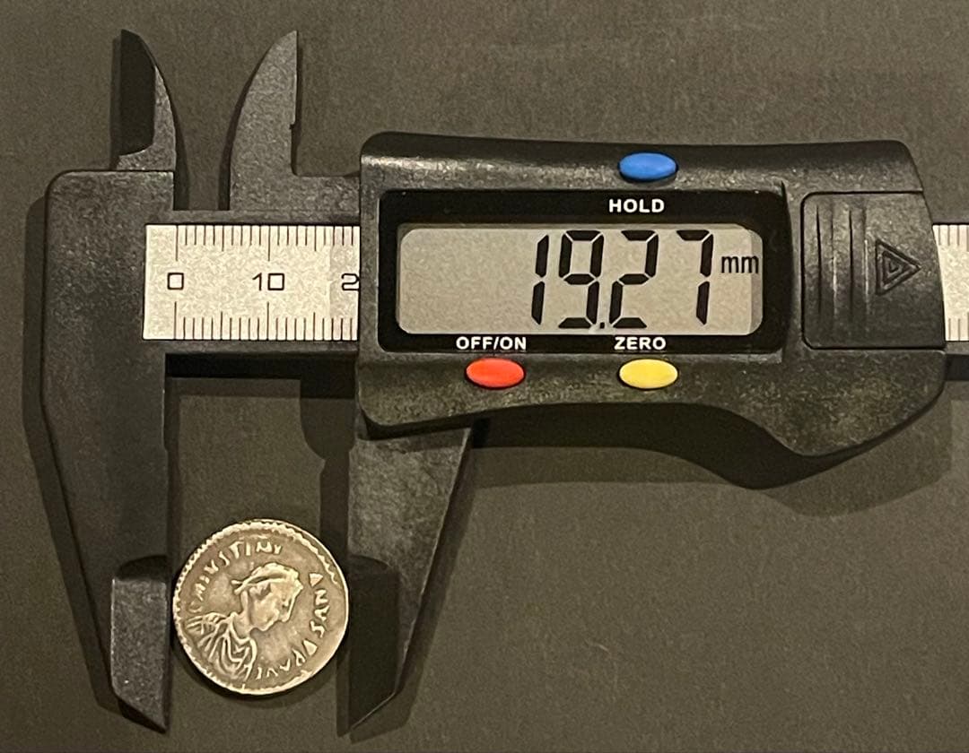 博物館級 古代ローマ銀貨 デナリウス級 実測4.34g 19.27mm