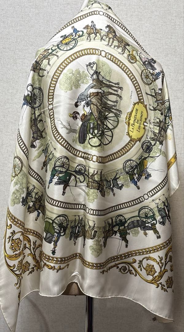 HERMES 大判スカーフ　USED