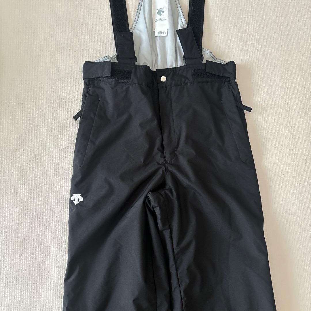 DESCENTE 子ども用スノーボードウェア 上下セット 黒蛍光イエロー 160