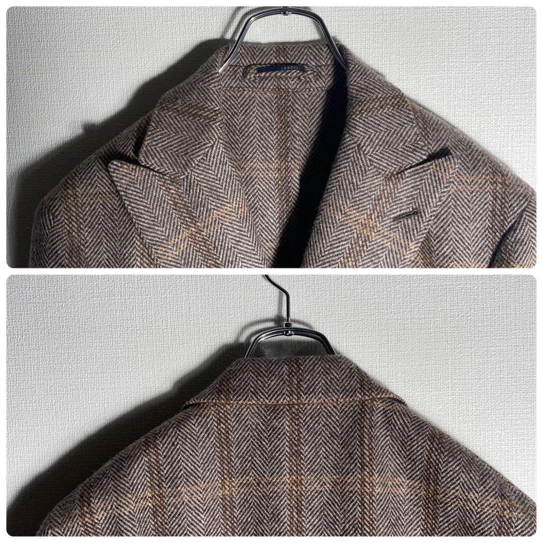 【定価16万円】ラルディーニ ヘリンボーン オーバーペーン チェスターコート.