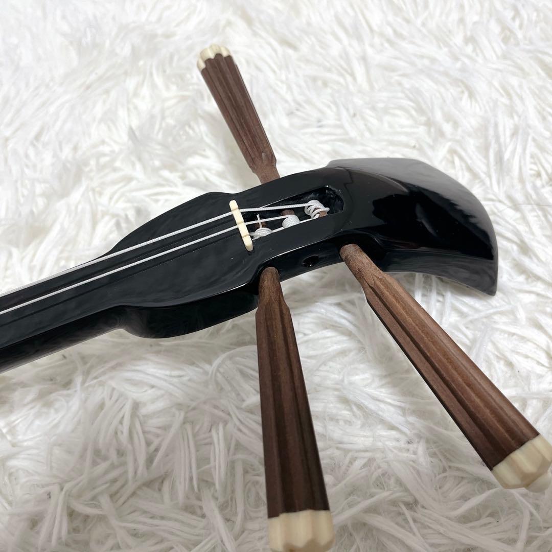 【美品】 琉球本蛇皮 三味線 クロコ調 ハードケース 爪 琉球三味線