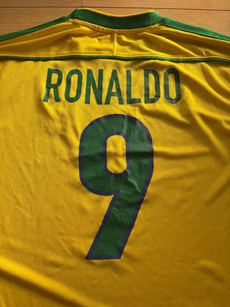NIKE ブラジル代表 ユニフォーム ロナウド 9番 1998年 L UK製の通販は