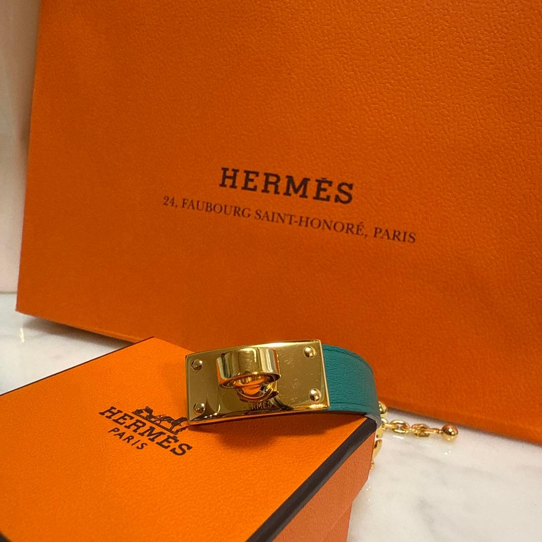 エルメス　ケリーグローブホルダー　グリーン