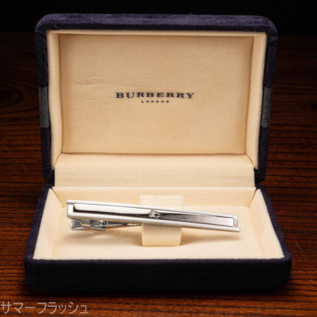 時を超える品格 箱有 バーバリー シルバーカラーネクタイピン Burberry