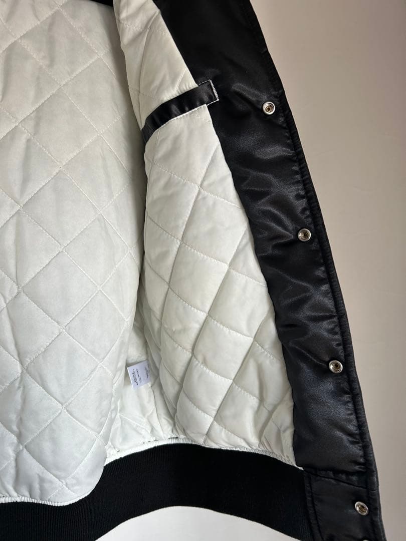 Supreme Satin Hooded Varsity Jacket 美品