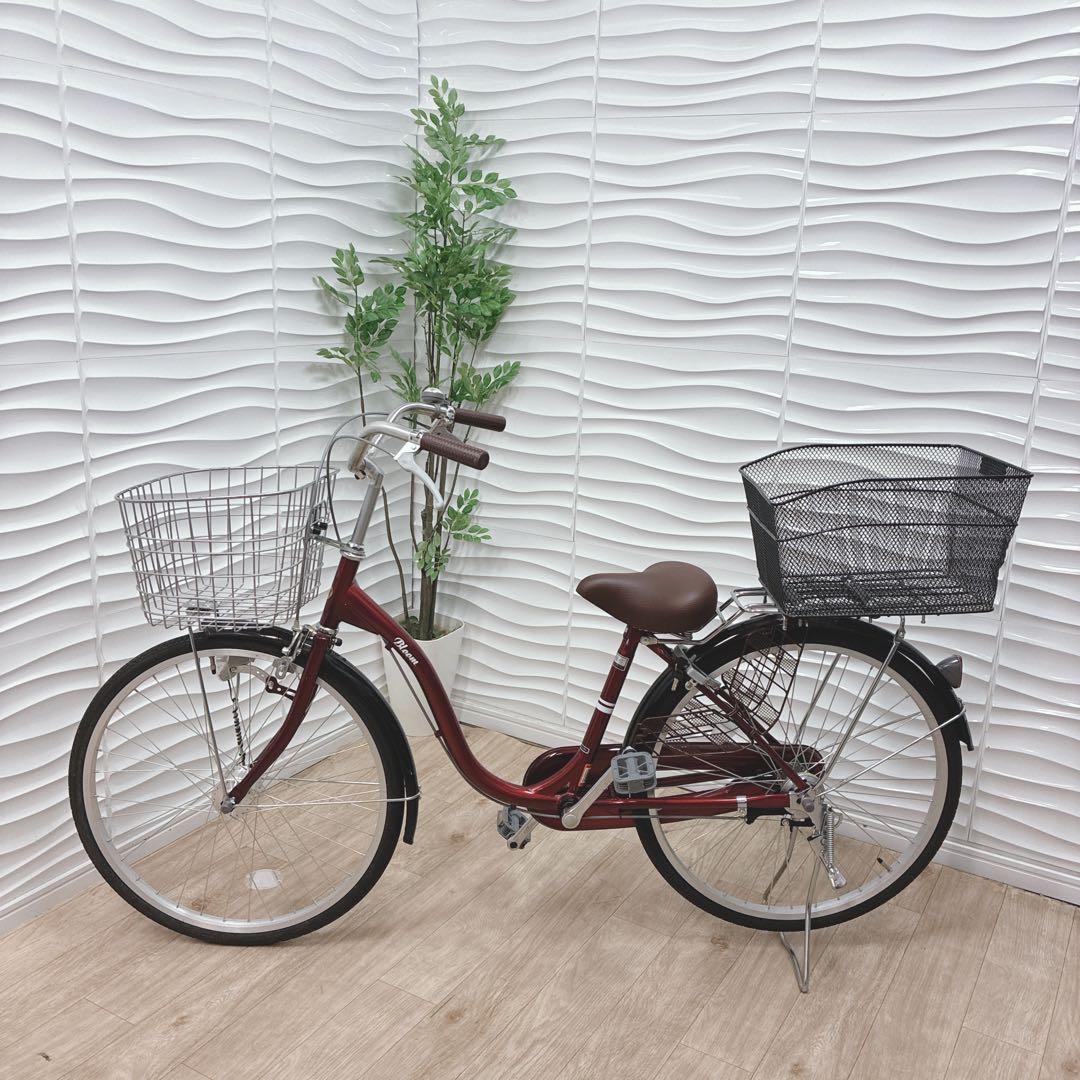 ◇シティサイクル◇ママチャリ◇24インチ◇レッド◇大阪兵庫京都奈良滋賀和歌山◇