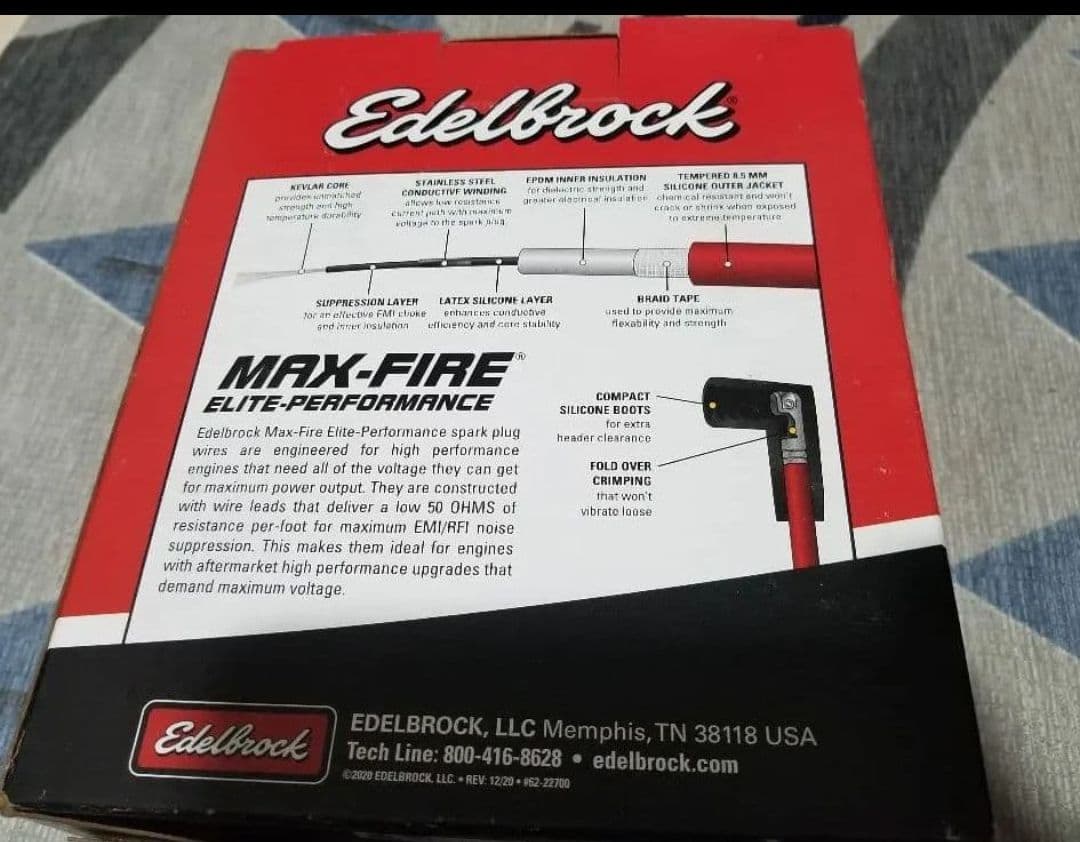 Edelbrock Max Fire 50 スパークプラグワイヤー