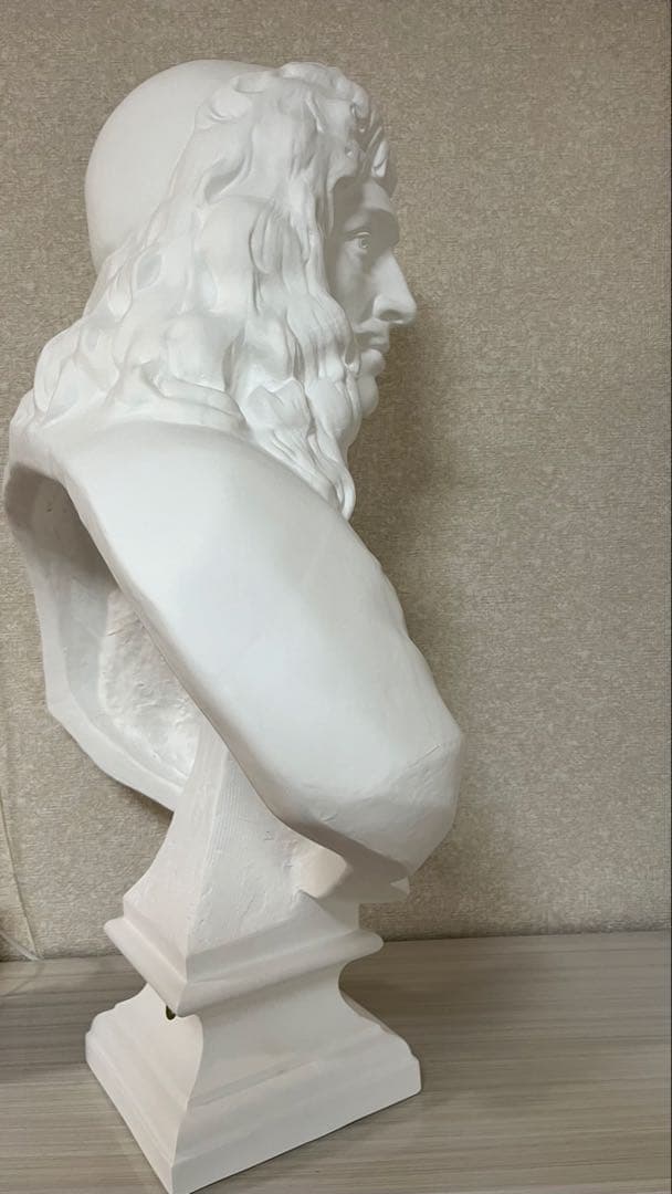 堀石膏制作（石膏像ドットコム）石膏像 モリエール 胸像 85cm 美品