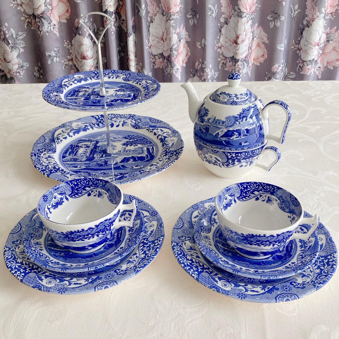 美品】スポード Spode ケーキスタンド アフタヌーンティー 英国製 希少