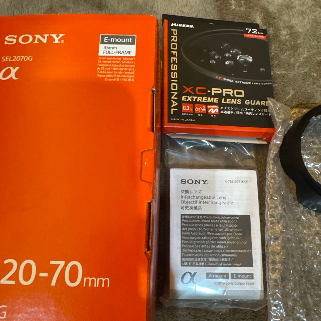 SONY FE20-70mmF4G（SEL2070G）fe20-70f4g