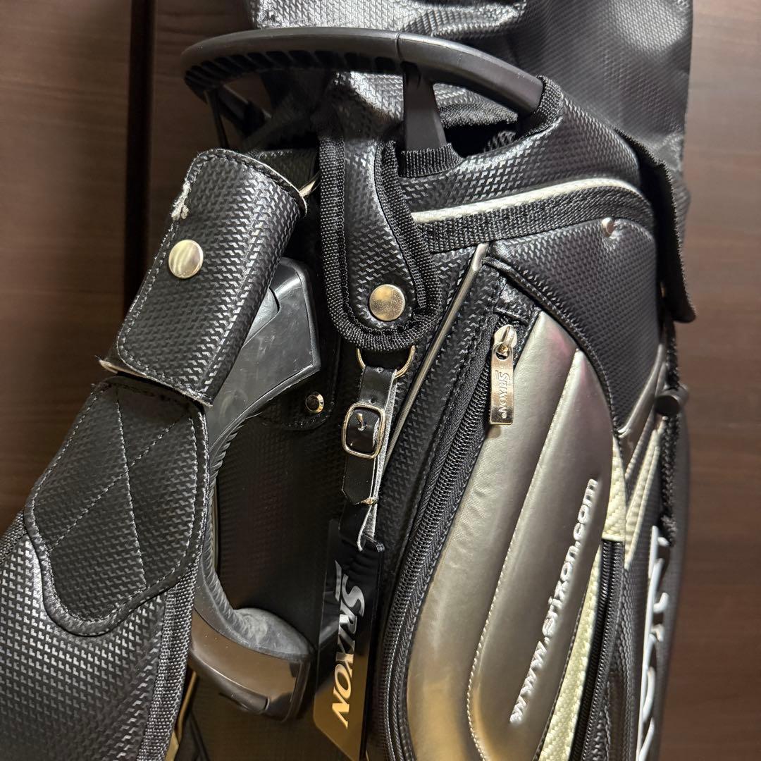 Srixon キャディバッグ ゴルフバッグ ブラック/シルバー