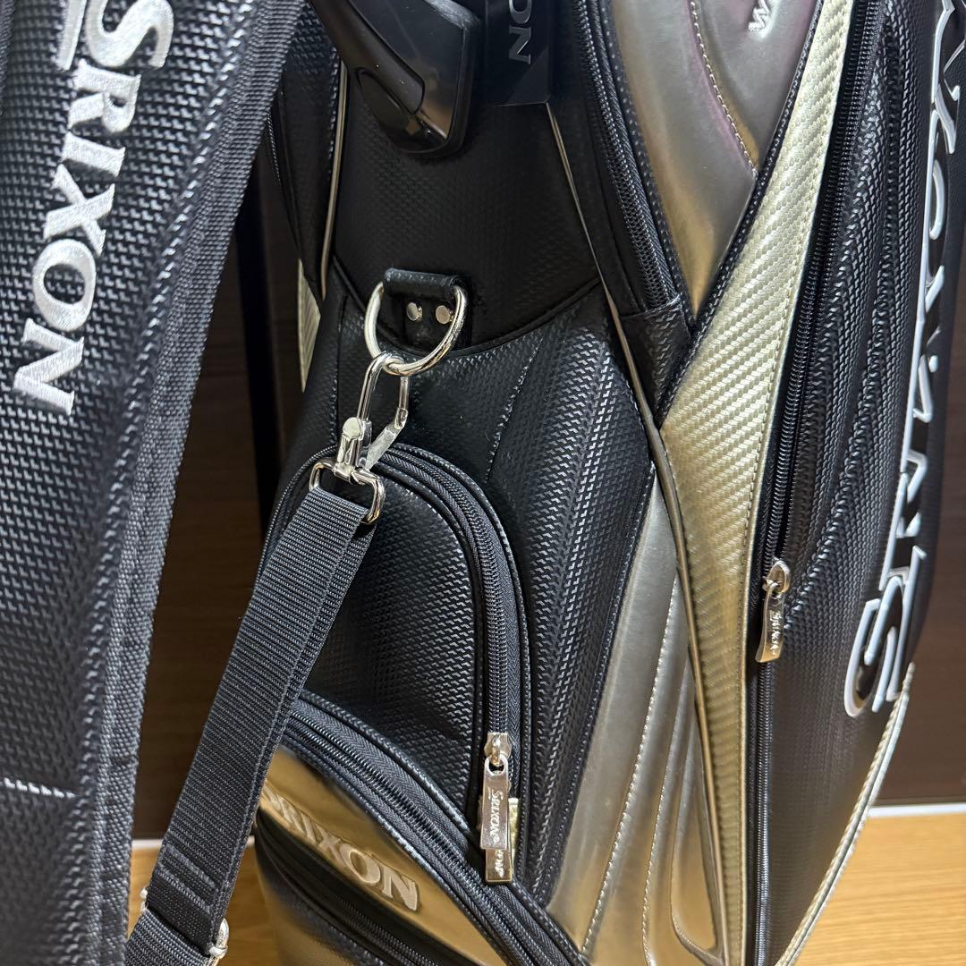 Srixon キャディバッグ ゴルフバッグ ブラック/シルバー