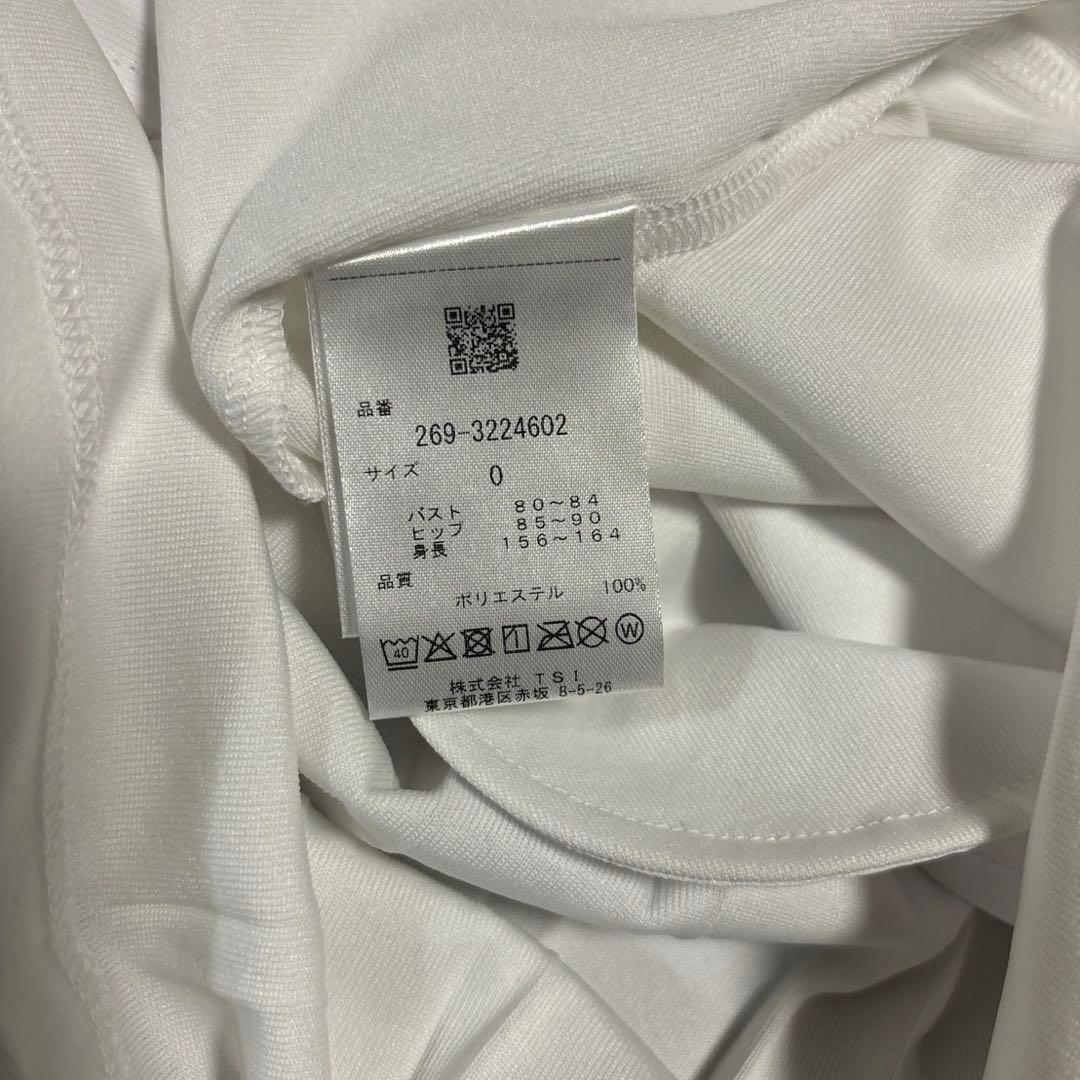 パーリーゲイツ　PGG パイルメッシュ　ホワイトワンピースサイズ0