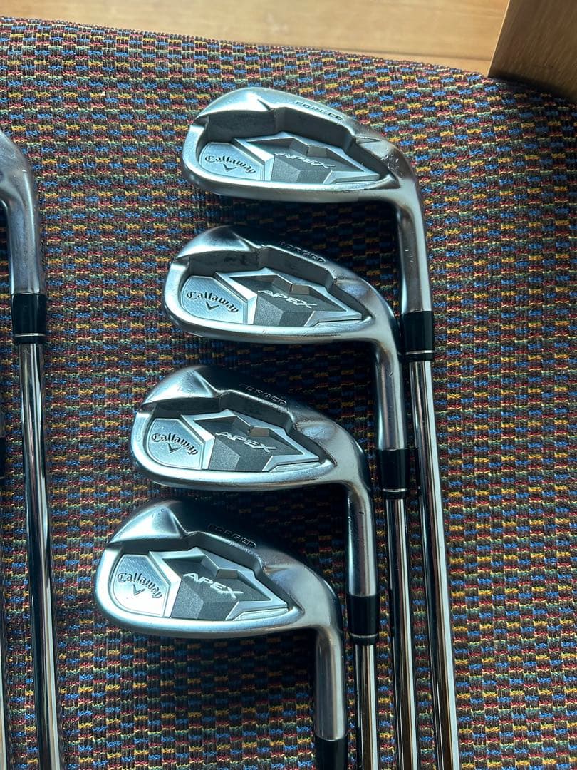 キャロウェイ　APEX2019アイアン8本セット　ゼロス8 S純正グリップ