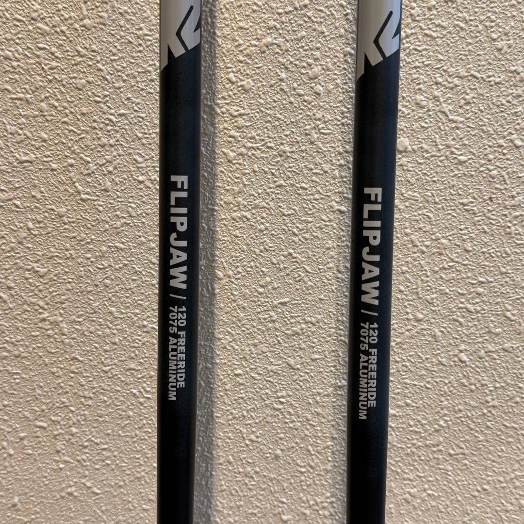 新品】K2 FLIPJAW スキー ストック 105-120cm