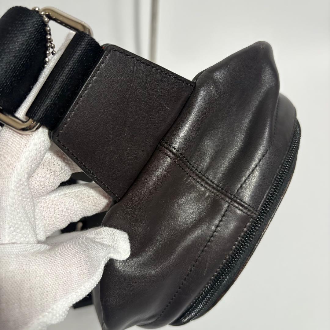 COACH コーチ ボディバッグ シグネチャー ブラック F54787