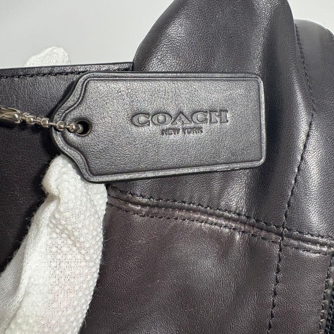 COACH コーチ ボディバッグ シグネチャー ブラック F54787