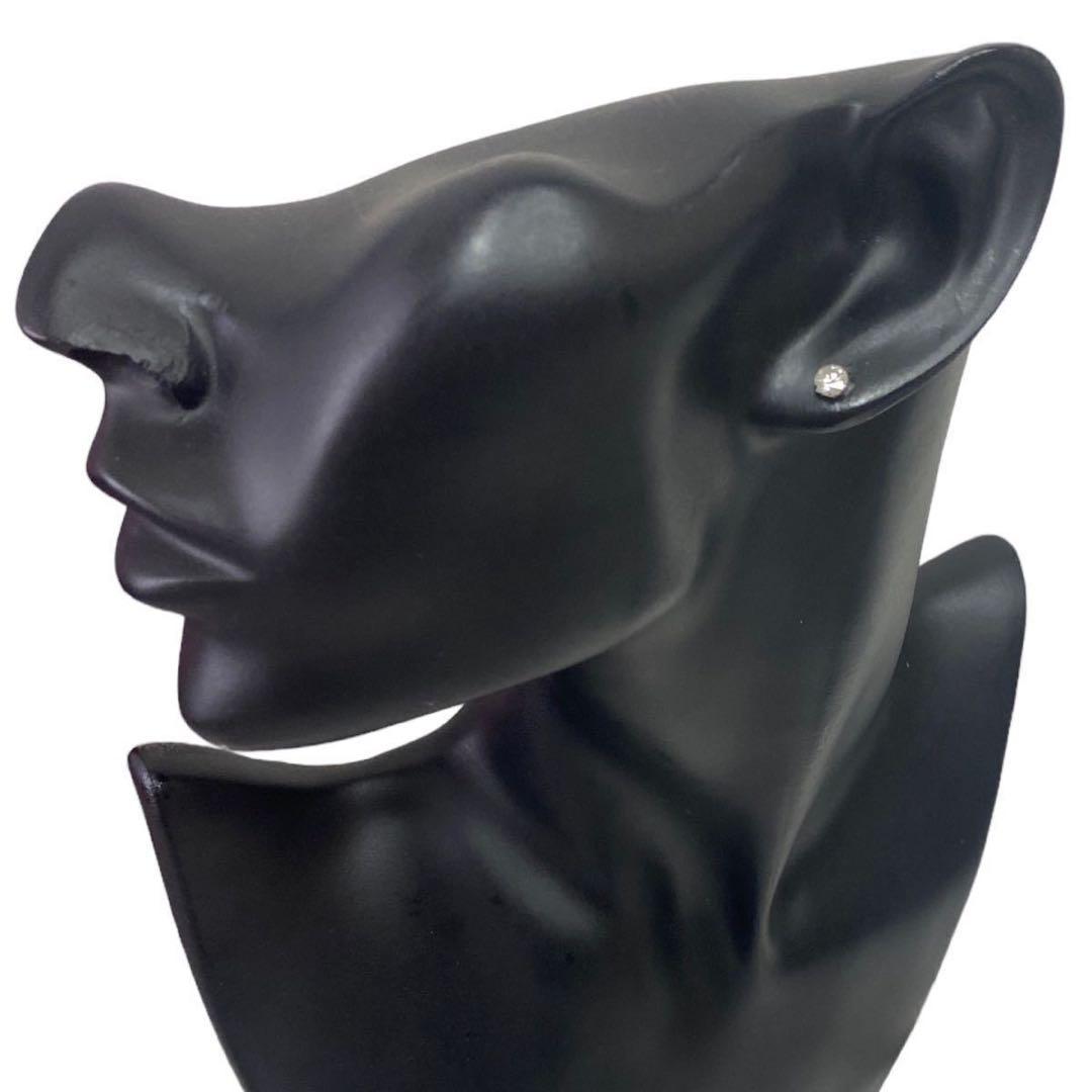 ザ*迎様 プラチナ900 ダイヤモンド0.29ct 片耳ピアス 中央宝石 片方ピ