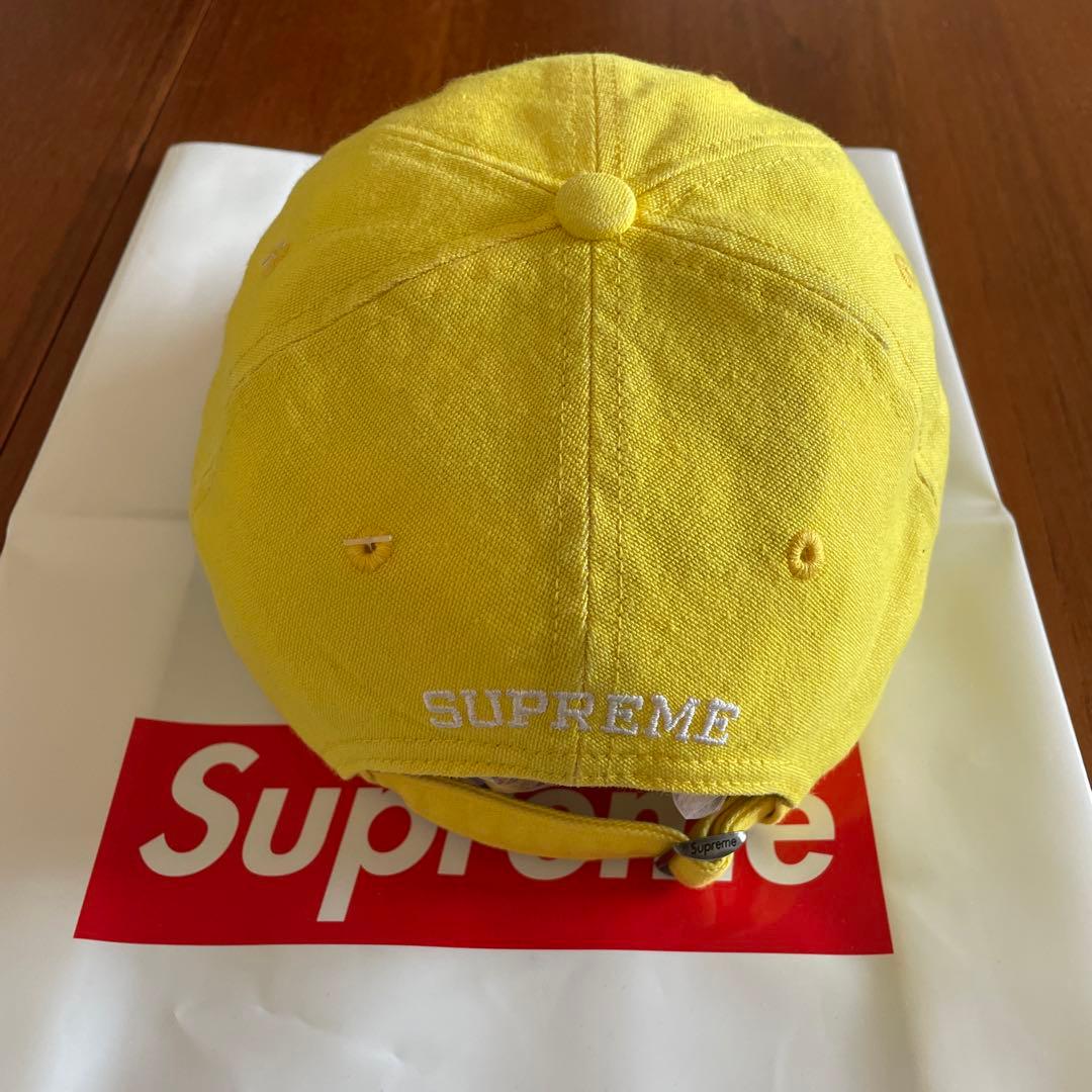 SUPREME イエロー キャップ Sの刺繍 - メルカリ