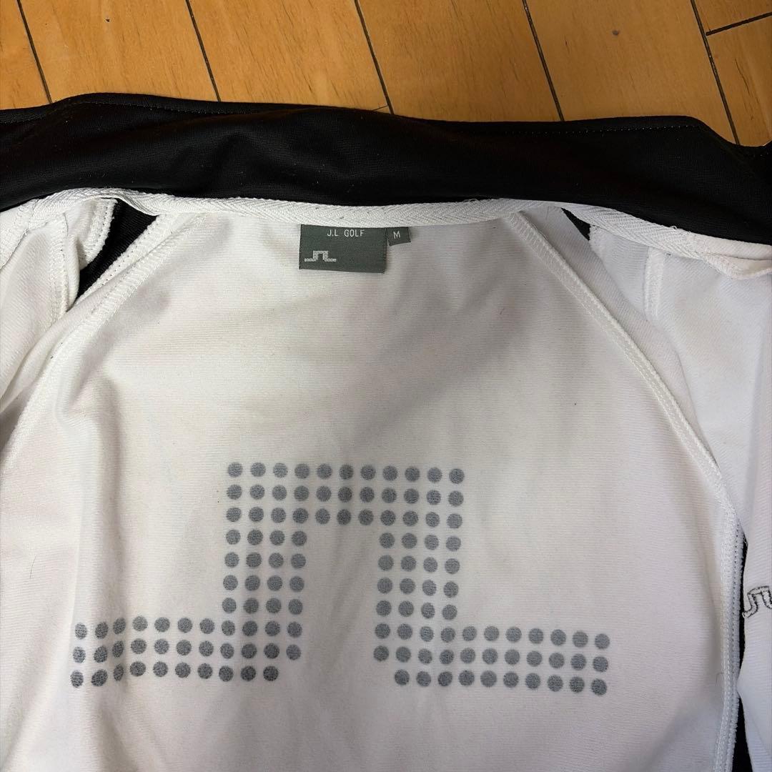 J.L. GOLF Mサイズ ジャケット ホワイト/ブラック
